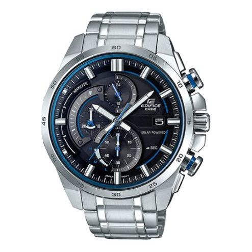 CASIO EDIFICE Quartz Waterproof Sapphire Crystal Mens Black Analog EQS-600D-1A2