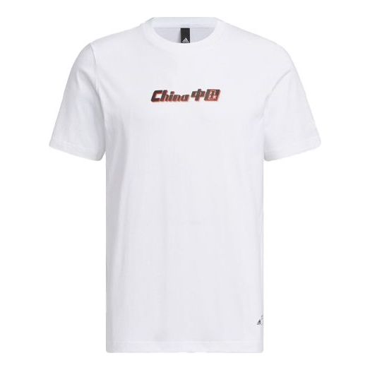 adidas China Printing Short Sleeve T-Shirt 'White' IP3972