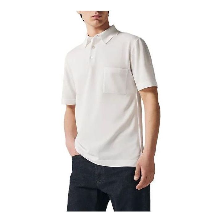 HERMES Buttoned H Embroidery Polo Shirt 'White' H072325HA90SM