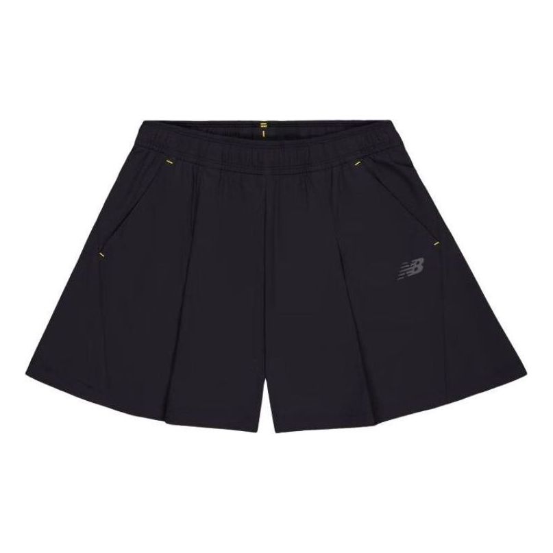 (WMNS) New Balance Small NB Logo Woven Short 'Black' NVE24232-BK