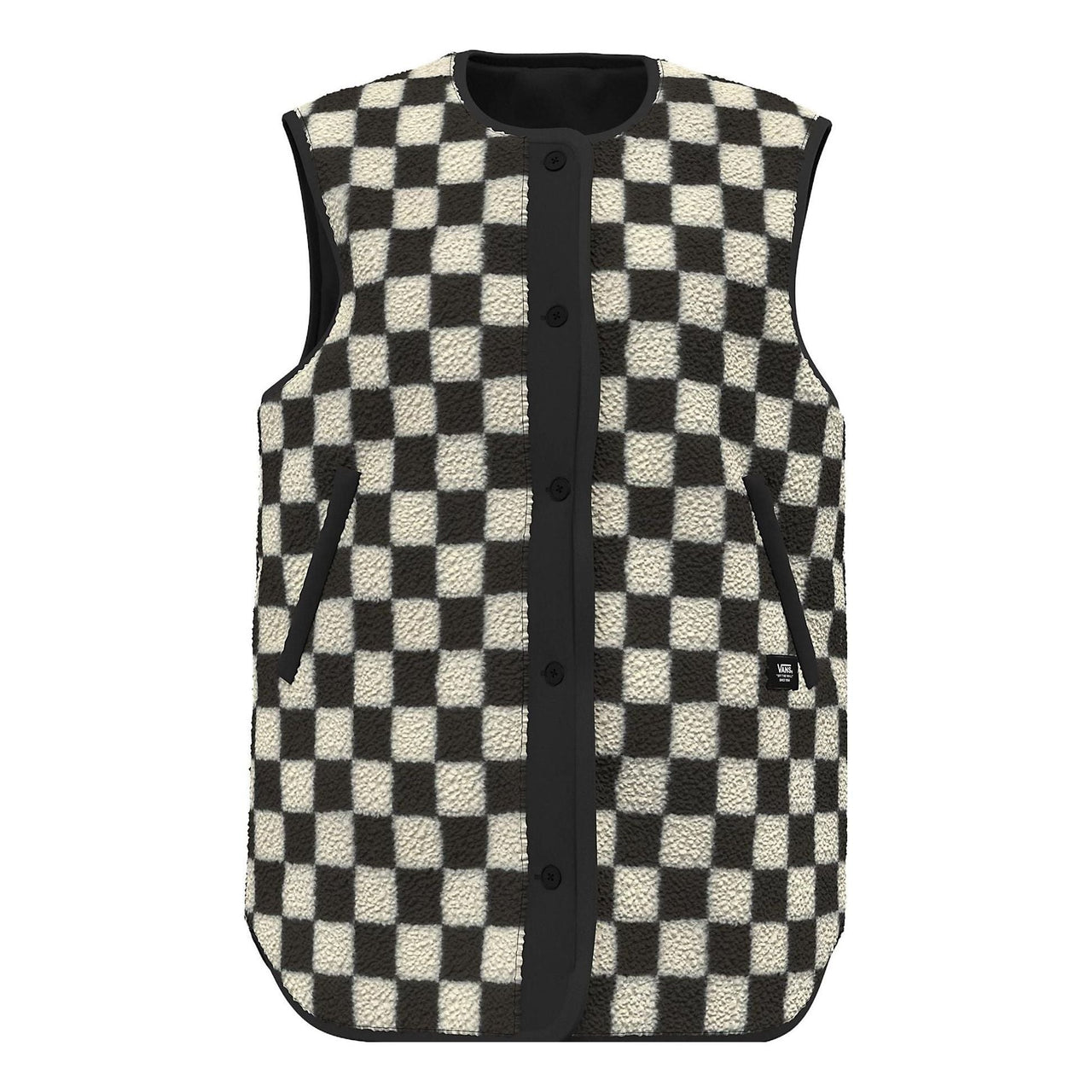 (WMNS) Vans Mason Reversible Vest 'Black White' VN00075NBLK