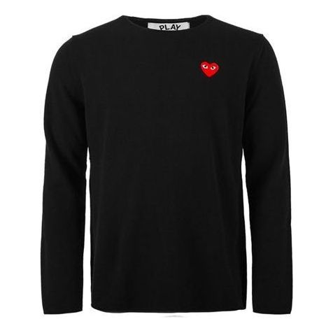 COMME des GARCONS PLAY Sweater Red Emblem 'Black' AZ-N068-051-1