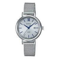 CASIO SHEEN Solar Powered Quartz Waterproof Sapphire Crystal Silver Analog SHS-D300M-7APR