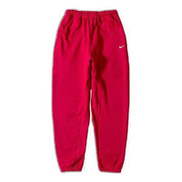 Men's Nike Lab Retro Classic Fleece Lined Stay Warm Bundle Feet Sports Pants Red CD6394-657