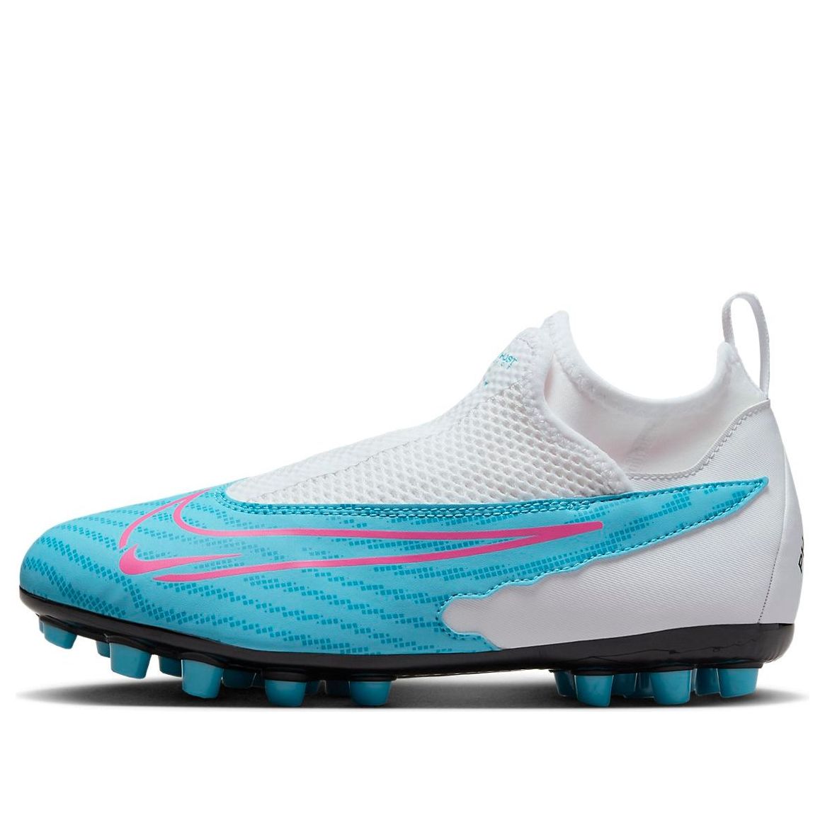 (GS) Nike Phantom GX Academy DF AG 'Baltic Blue White Pink' DV3069-446