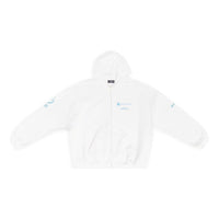 Balenciaga FW22 WFP Zip Up Hoodie 'White Blue' 674719TMVL19086