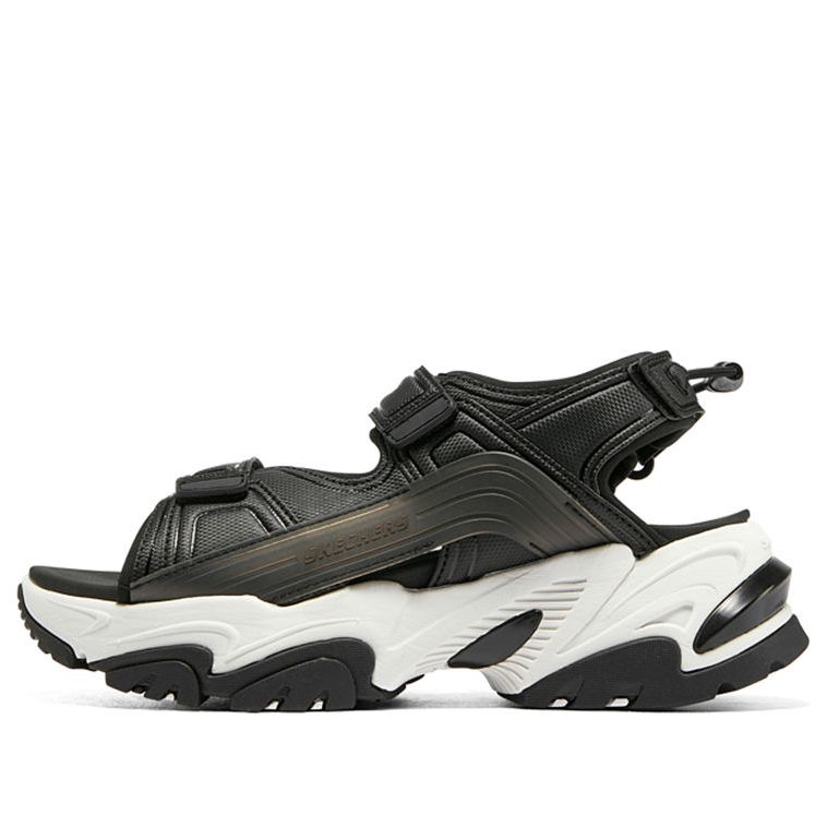 (WMNS) SkechersCali Stamina V2 Sandals 'Black White' 896052-BLK