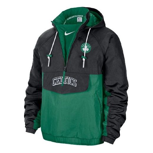 Nike NBA Premium Boston Celtics Casual Sports Splicing Hooded Jacket Green DM9933-010