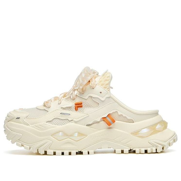 (WMNS) FILA FUSION Bianco Mule Shoes 'Cream White' T12W231301FAR