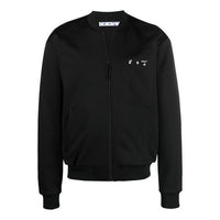Off-White SS21 Logo Zipper Long Sleeves Jacket Version Black OMBD023S21FAB0011001