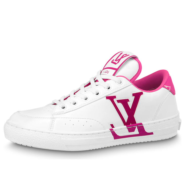 (WMNS) LOUIS VUITTON Charlie Sneakers 'White Fuchsia' 1AAVZM