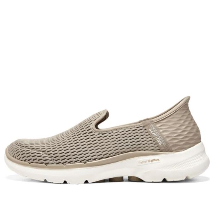 (WMNS) Skechers Go Walk 6 Shoes 'Light Brown' 896236-TPE