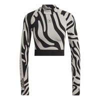(WMNS) adidas by Stella McCartney Seamless Wolford Crop Top 'White Black' HF3067