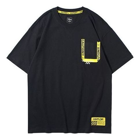 Li-Ning x Disney Crossover Short Sleeve Loose Tee 'Black Yellow' AHSP069-2