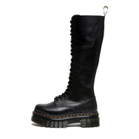 (WMNS) Dr.Martens Audrick 20-Eye Leather Knee High Platform Boots 'Black' 27953001