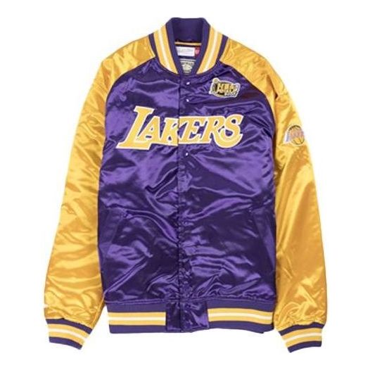 Mitchell & Ness x NBA Los Angeles Lakers 2000 Final Jaket 'Purple Yellow' STJKAJ19010-LALPURP