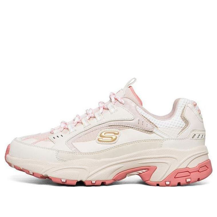 (WMNS) Skechers Stamina 'White Pink' 149017-OFPK