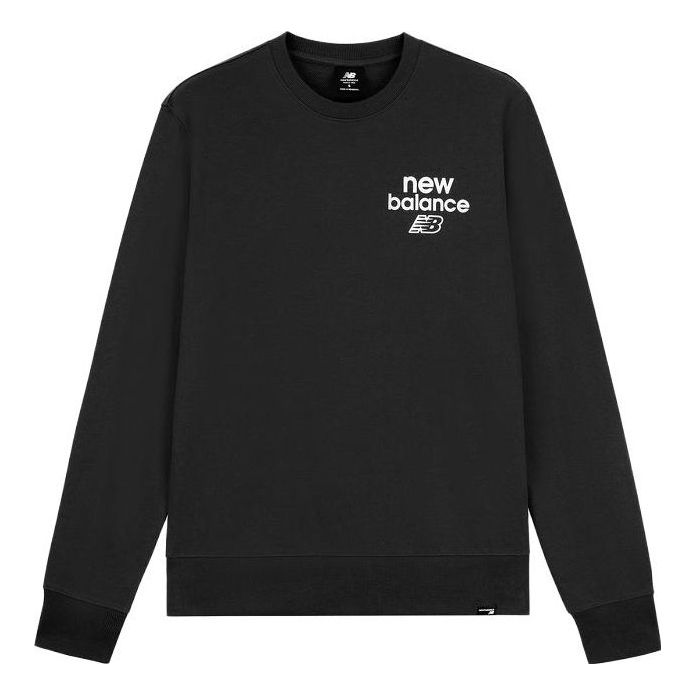 New Balance Logo Essentials Sweatshirt 'Black' MT33535-BK