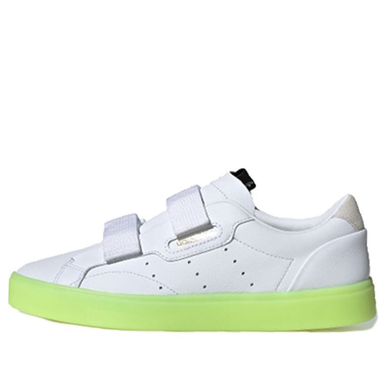 (WMNS)adidas Sleek S 'Cloud White Hi Res Yellow' EE8279