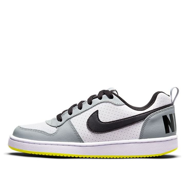 (GS) Nike Court Borough Low 'White Black Wolf Grey' 839985-104