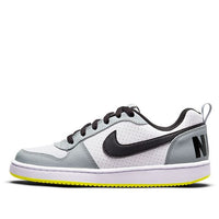 (GS) Nike Court Borough Low 'White Black Wolf Grey' 839985-104
