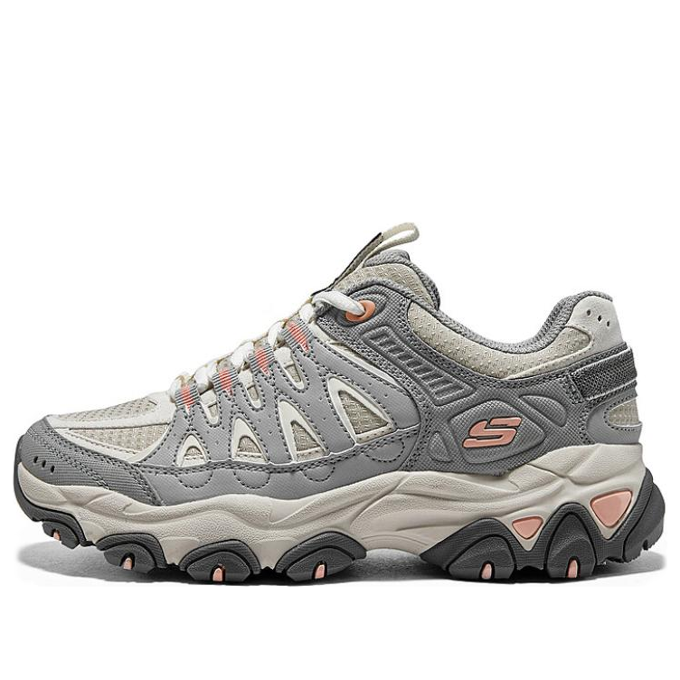 (WMNS) Skechers DLites Training Shoes 'Grey Beige Orange' 180172-NTGY