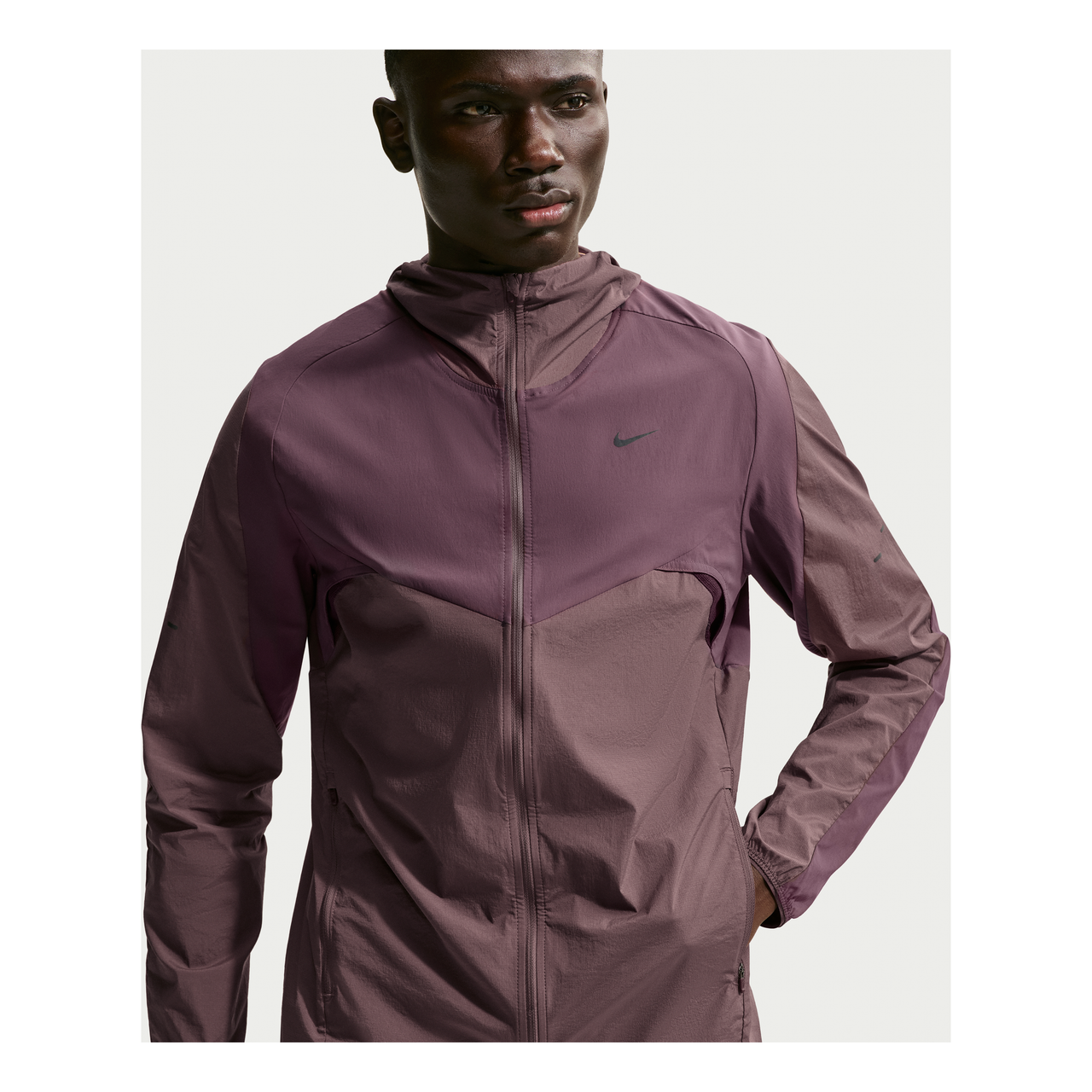 Nike FW25 Stride Repel Running Top 'Dark Wine Tattoo' IF2367-674
