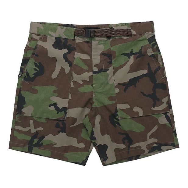 Nike Big Pocket Camouflage Straight Woven Shorts Green Camouflage AT9882-222