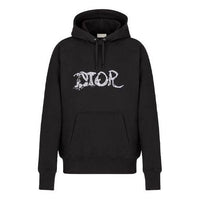 Men's DIOR x PETER DOIG Crossover FW21 Logo Embroidered Pullover Black 143J683B0531-C980