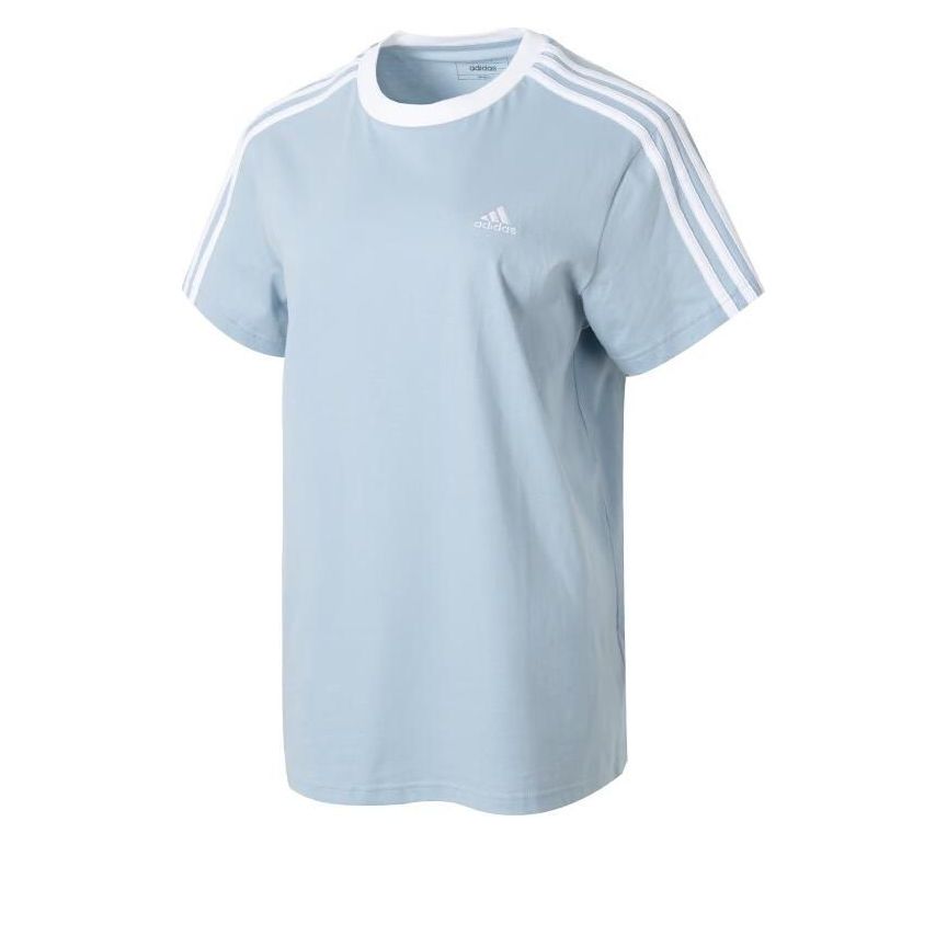 (WMNS) adidas 3-Stripe Breathable T-Shirt Asia Sizing 'Teal White' JI6979