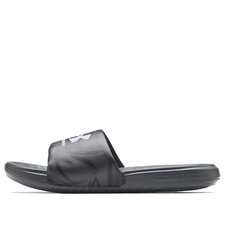 (WMNS) Under Armour Ansa Graphic Slipper Black 3024436-102
