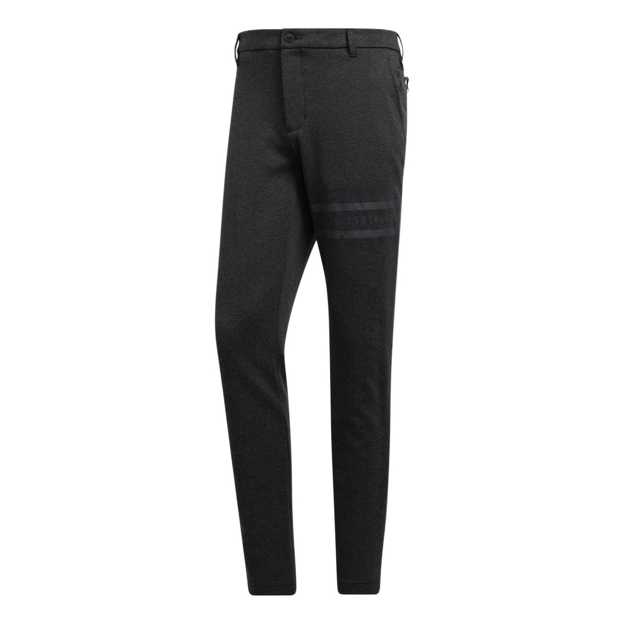 adidas Solid Color Button Slim Fit Sports Pants Men's Black GD9086