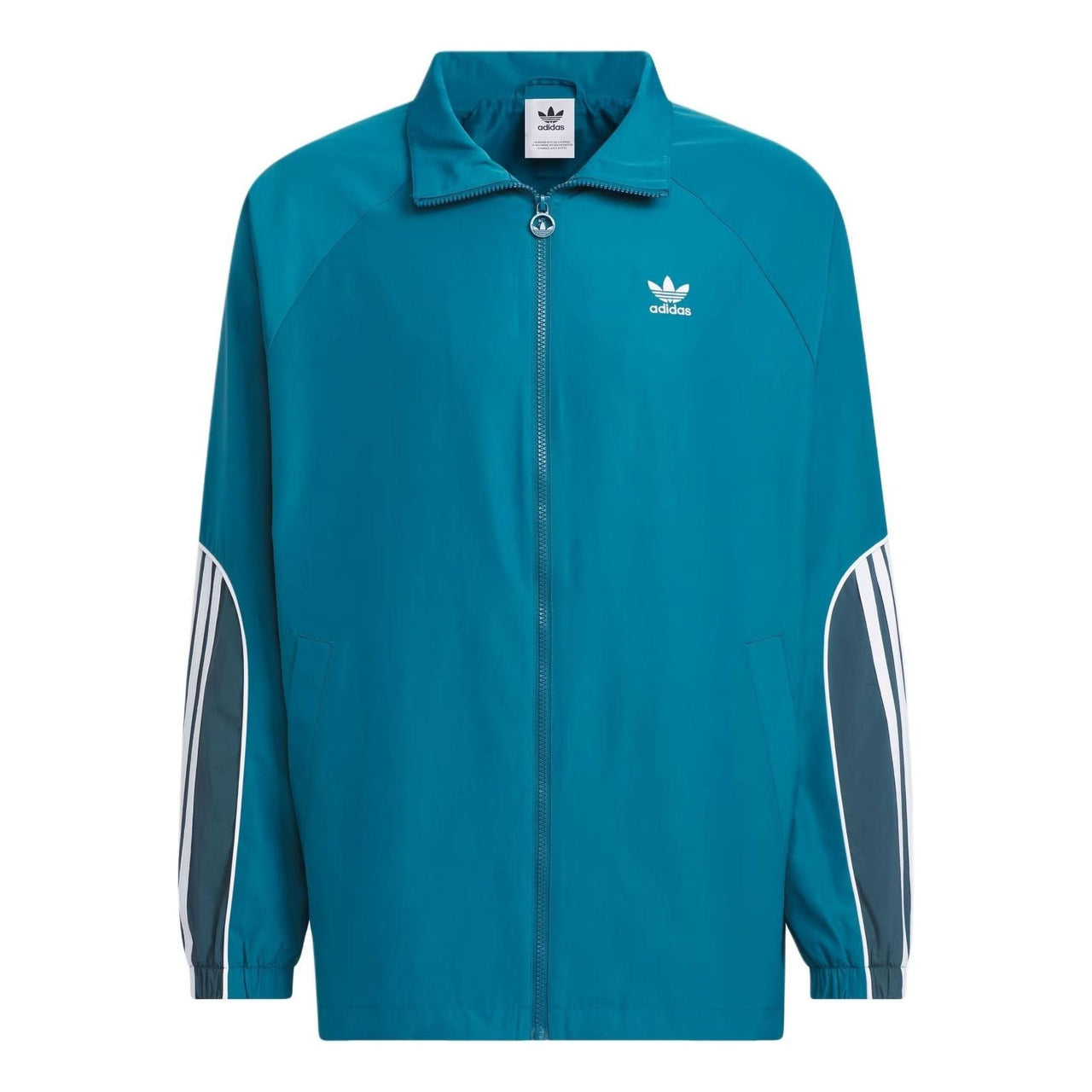 adidas Originals 3-Stripes Coach Jacket Asia Sizing 'Blue' JE3492