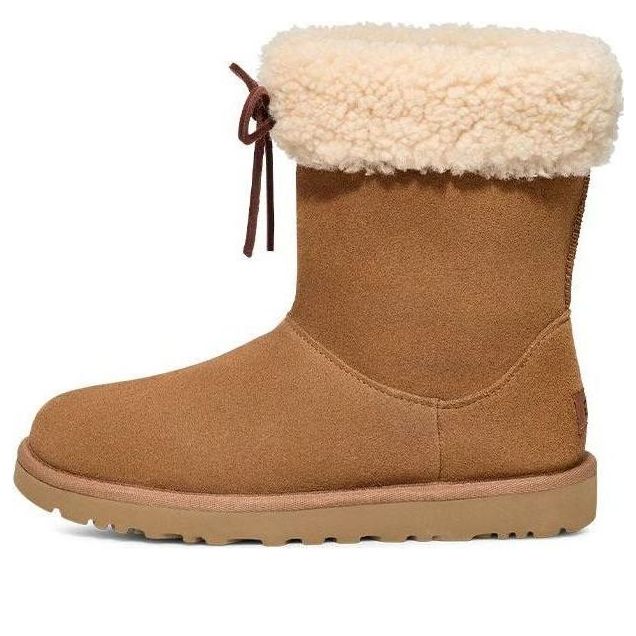 (WMNS) UGG Sarissa Shearling Short Boot 'Chestnut' 1153511-CHE