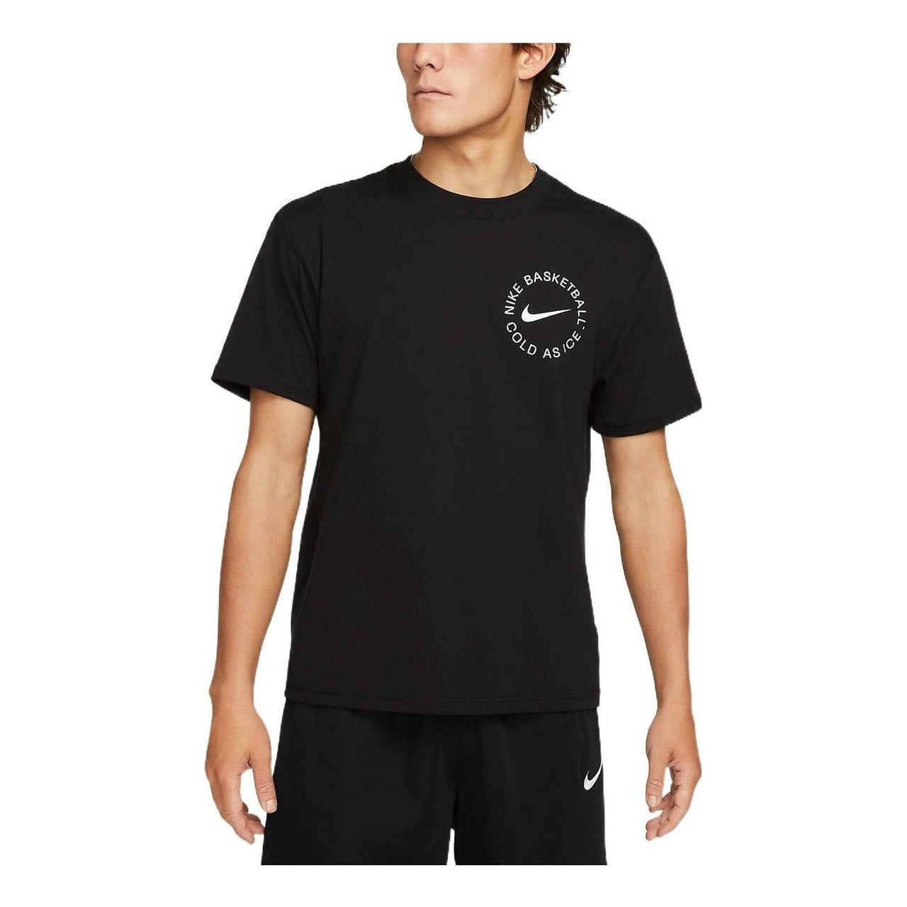 Nike Swoosh Basketball Graphic T-shirt (Asia Sizing) 'Black' DV9718-010