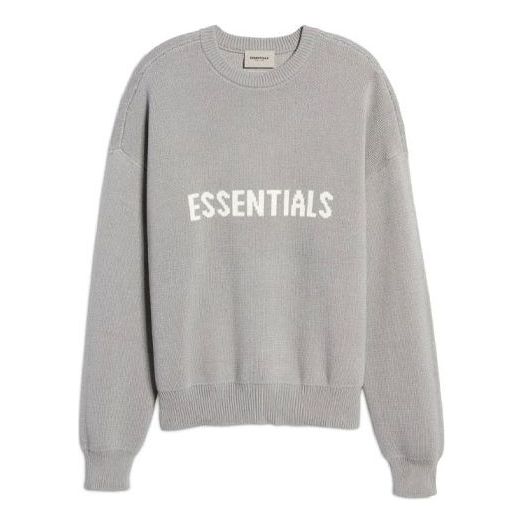 Fear of God Essentials SS21 x Nordstrom Knit Logo Sweatshirt 'Cement' FOG-SS21-667
