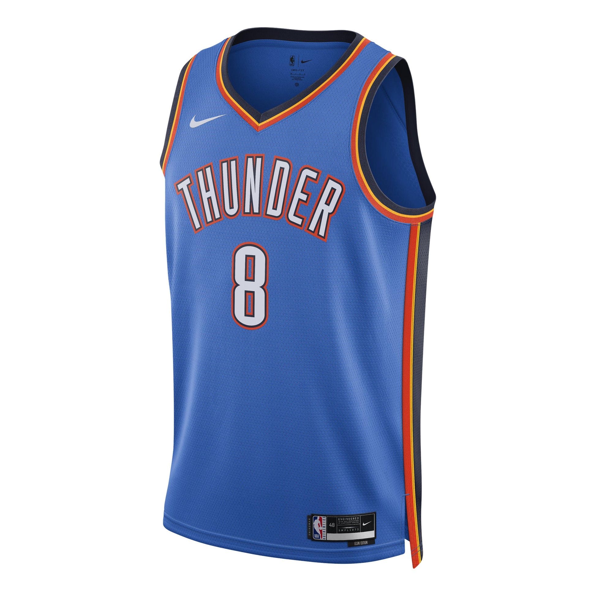 Nike Dri-FIT NBA Jalen Williams Oklahoma City Thunder Icon Edition Swingman Jersey 'Signal Blue' DN2016-407