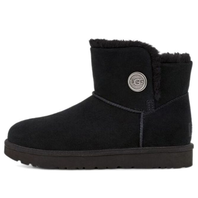 (WMNS) UGG Mini Bailey Snaps 'Black' 1127352-BLK