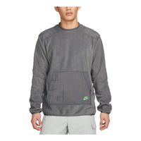 Nike Winter Fleece Crewneck Sweatshirt Asia Sizing 'Steel Grey' DD4855-068