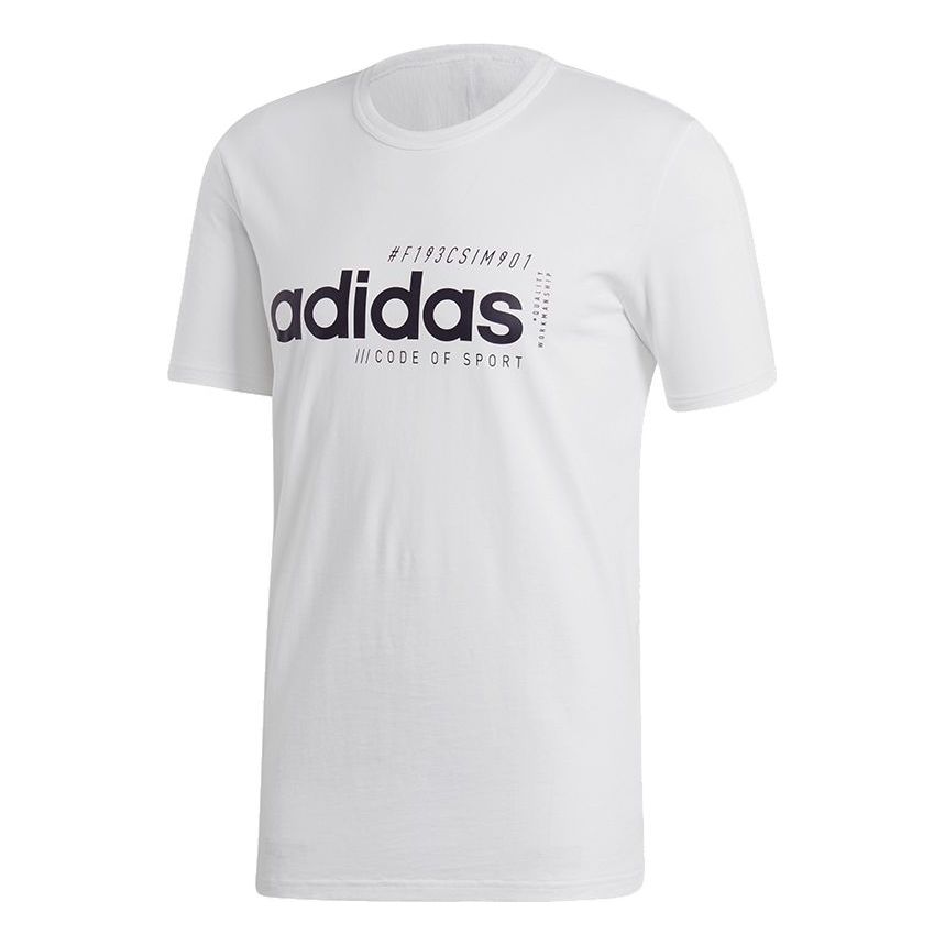 adidas M Bb T Casual Sports Round Neck Short Sleeve White EI4624