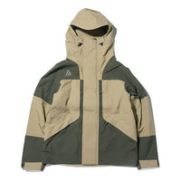 Men's Nike ACG Gore-Tex Hooded Outdoor Interchange Jacket Army Green Khaki CT2937-325