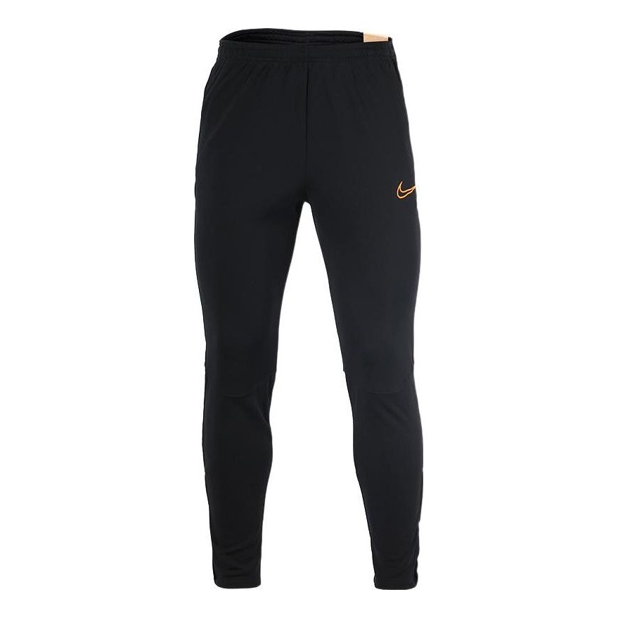 Men's Nike Therma-Fit Academy Winter Warrior Solid Color Elastic Waistband Fleece Sports Pants/Trousers/Joggers Black DC9143-010