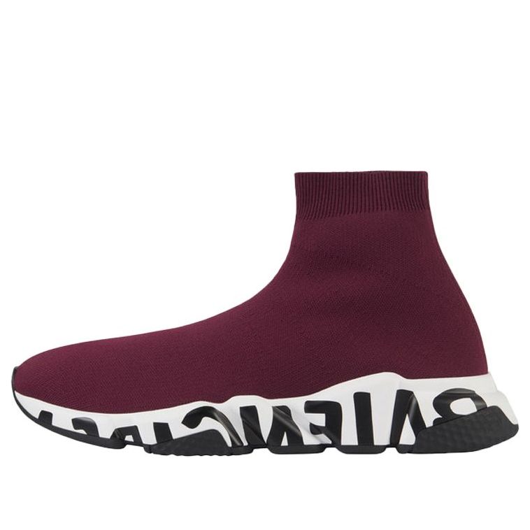 (WMNS) Balenciaga Speed Trainer 'Midsole Graffiti - Purple' 605942W05GE6091