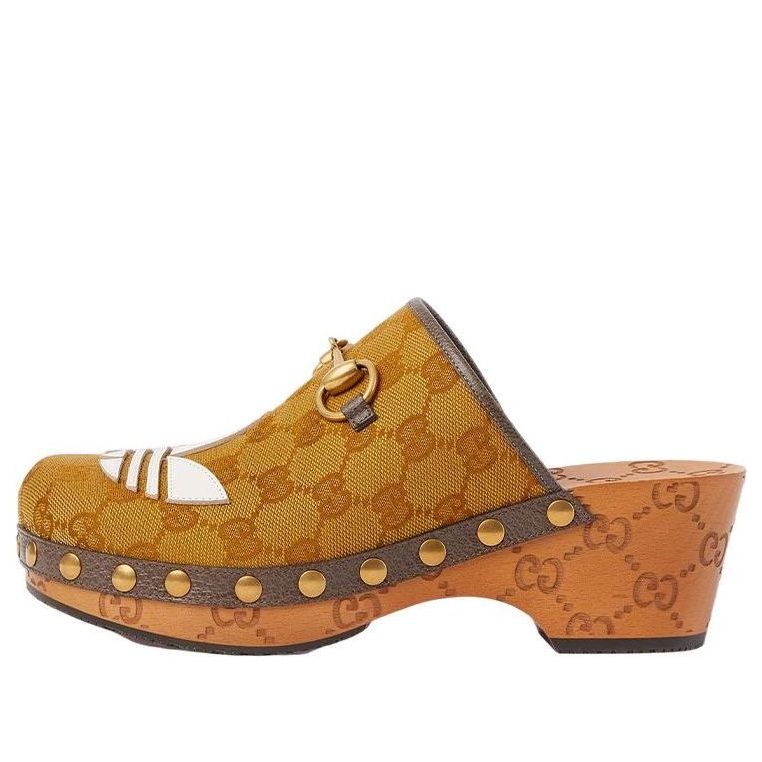 (WMNS) Gucci Horsebit Clog x Adidas  'GG Monogram' 702237-UWV10-7161