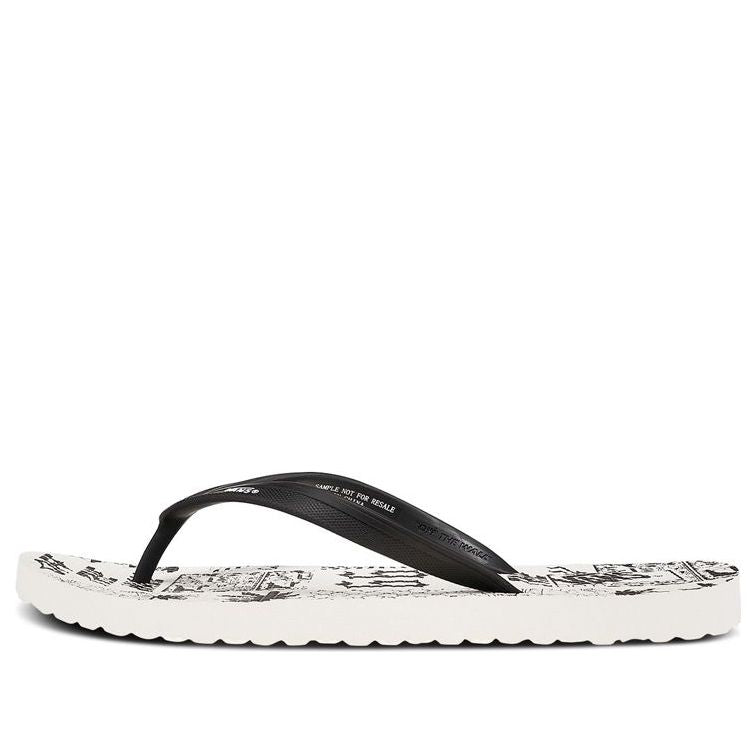 Vans Makena Fashion Unisex Black White Slippers 'Black White' VN0A3MTLW85