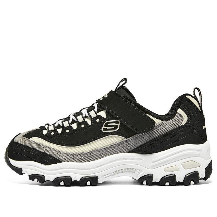 (WMNS) Skechers D'lites 1.0 Marathon Running Shoes 'Black Grey Beige' 302524L-BKNT