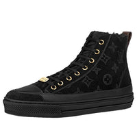 (WMNS) LOUIS VUITTON Stellar Ankle Sneakers 'Black Monogram' 1A95VN