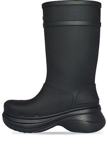 (WMNS) Crocs x Balenciaga Boots 'Black' 677388W1S8E1000