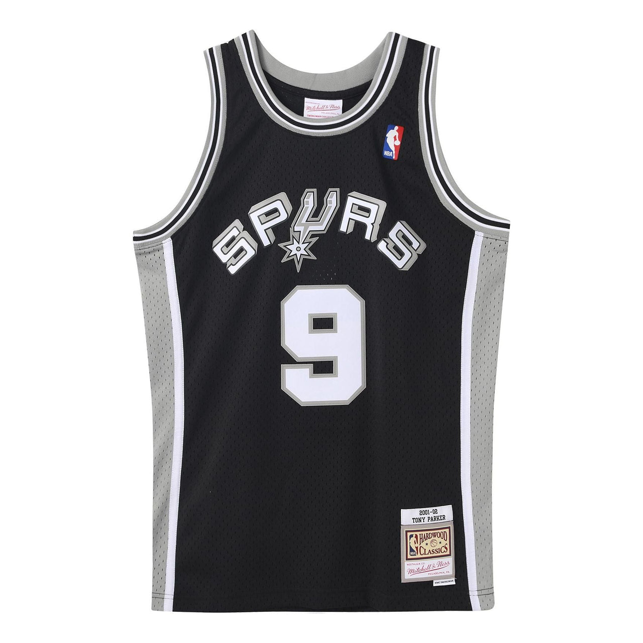 Mitchell & Ness NBA Swingman Jersey 'San Antonio Spurs - Tony Parker 2001-02' SMJYLG19018-SASBLCK01TPA