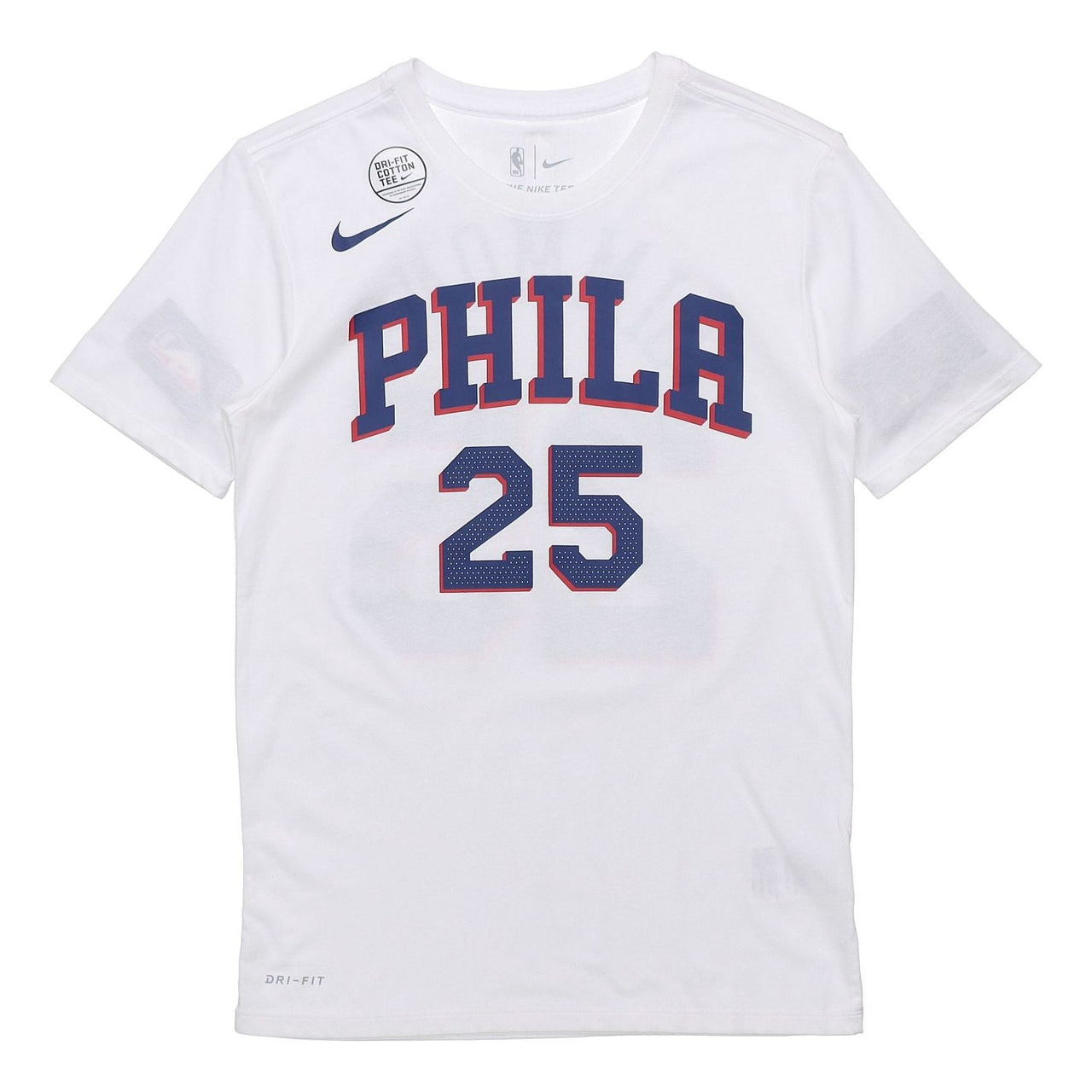 Nike NBA Men's Philadelphia 76ers Simmons No. 25 White 870801-103